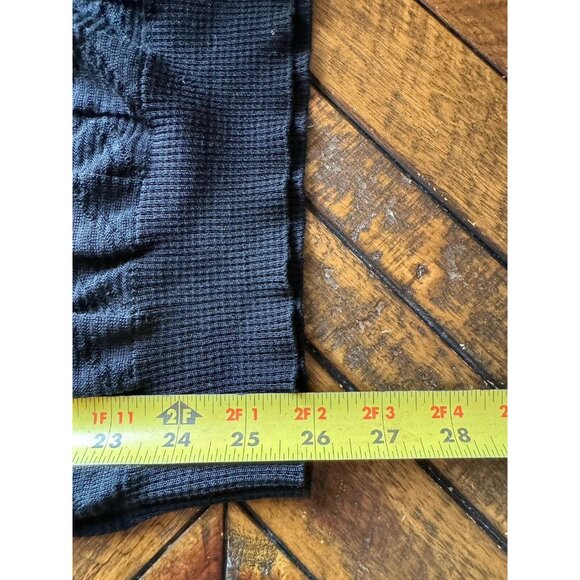 M Missoni Black Knit Chevron Textured Sweater Shirt Off Shoulder Size Medium - Picture 8 of 8